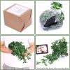 WFOOOO832YRM_4 Whonline Fake Hanging Plants, Artificial Small Potted Plants for Indoor Outdoor Aesthetic Office Living Room Shelf Decor (1 Pack)