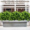 WFOOOO897YRM_3 ColoPlay 20 Bundles Artificial Greenery Boxwood Plants, Fake Outdoor Plants | Artificial Plants Outdoor/Indoor, Fake Plant for Ouside Garden Porch, Window Box, Home Wedding, Farmhouse