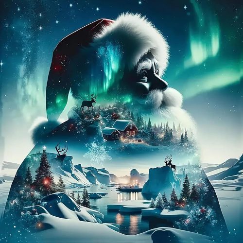 MUNORIAY Christmas Diamond Painting Kits for Adults - Santa Claus Diamond Art Kits for Adults Beginner, 5D DIY Full Drill Diamond Dots Gem Art Crafts Kits for Wall Home Decor 12x12 Inch
