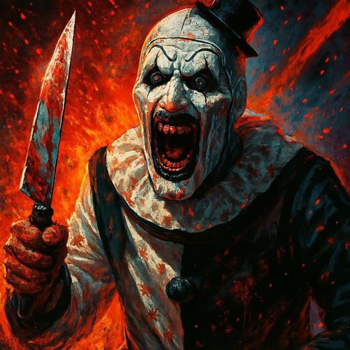 MIRCVSH Halloween Diamond Art Kits for Adults Beginner,Horror Clown Diamond Painting Kits for Adult,DIY 5D Full Round Drill Gem Art Painting Kit for Holiday Gifts 14X14 Inch.