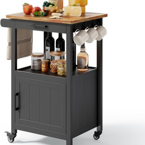 CT0429470JS_1 Qsun Microwave Cart, Microwave Stand