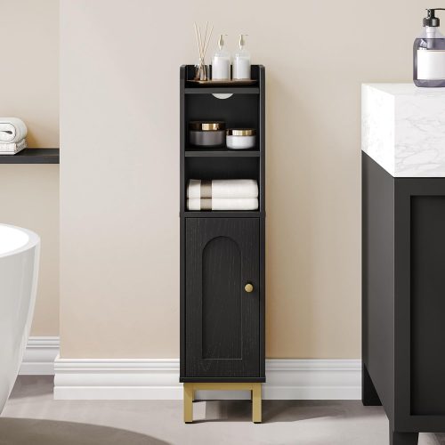 CT0434455JS_1 Hzuaneri Bathroom Storage Cabinet, Small Corner Floor Cabinet