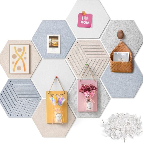 Felt Bulletin Cork Board for Office, 12 x 10 inch, 10 Pack