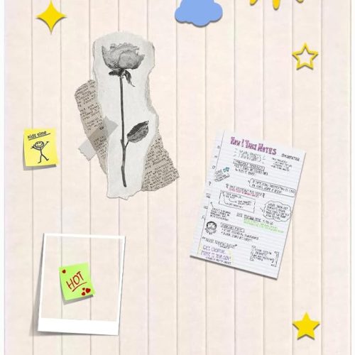 Foldable Bulletin Board 47x24 inches, 0.35" Thick Felt Wall Tiles, Large Cork Board with Adhesive Sticker, Round Edges Wall Panels for Office Bedroom Living Room, Decorative Board (Beige)