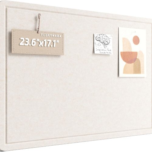 Fluxynara 23.6" x 17.1" Bulletin Board, Oatmeal