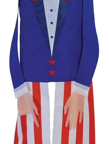In the Breeze 5064 Buddy Windsock-Hanging Outdoor Decoration, 40 Inches, 40" Uncle Sam