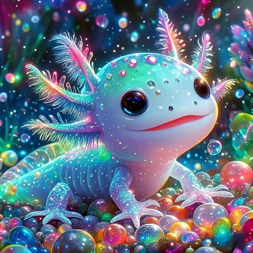 5D Dreamy Blue Frog Diamond Art Kits for Adults,DIY Full Round Drill Colorful Gemstones Diamond Painting Kits for Adult Beginners,Gem Art Paint by Diamonds Cute Animal,Home Wall Decor 11.8X11.8 Inch