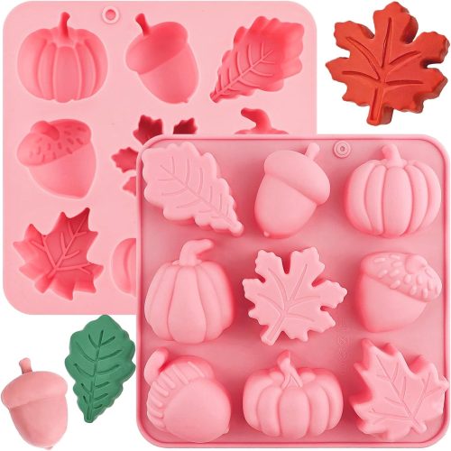 Thanksgiving Fall Silicone Molds Pumpkin Cake Mold Maple Leaf Silicone Mold