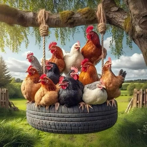 Chicken Coop Diamond Art Kits, 5D Diamond Painting for Adult Beginners