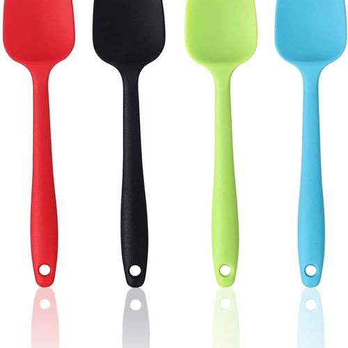 CTD-GR-1094GK_1 Silicone Spatula Set, Rubber Spoon Spatula for Baking, Heat Resistant Cooking Utensil, Flexible Silicone Spoon Baking Mixing Tool Cooking Gadget (4-Piece)