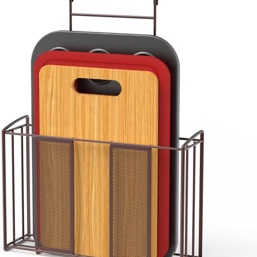 Simple Houseware Over Cabinet Door Mesh Organizer, Mesh Bronze