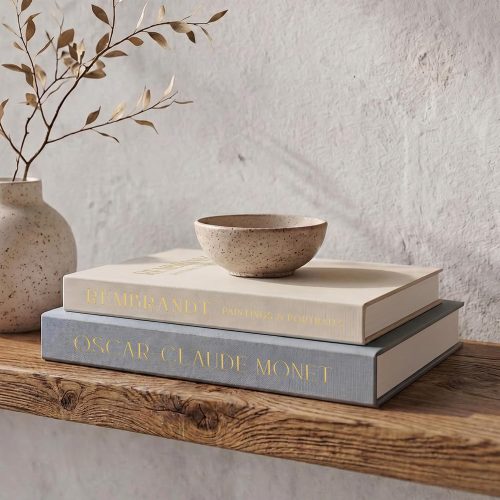ZICOTO Beautiful Decorative Books Set of 2 for Your Coffee Table & Shelf