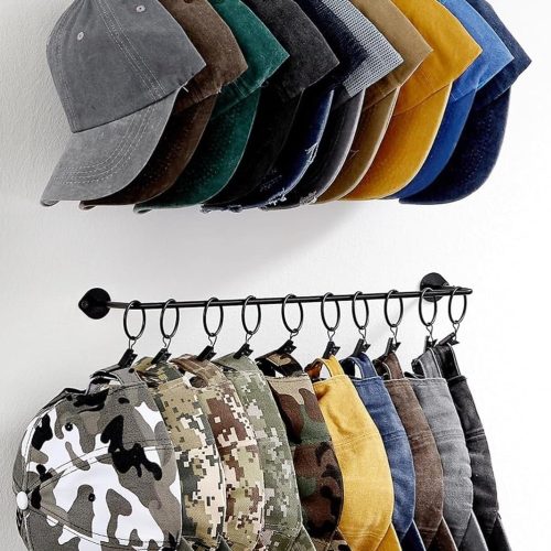 Hat Organizer Hat Rack for Baseball Caps Wall Hat Storage for 20 Caps