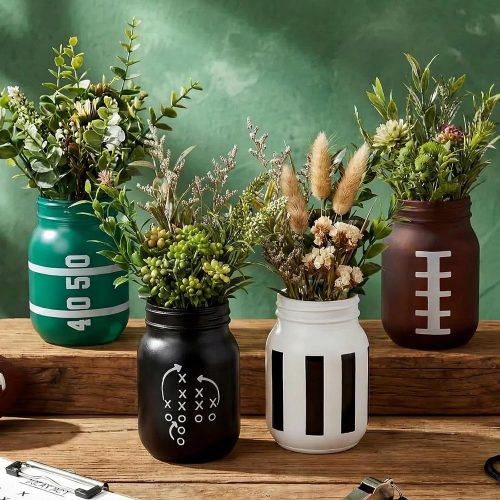 Havawish 4 Pcs Football Decor Table Centerpiece Football Party Decorations
