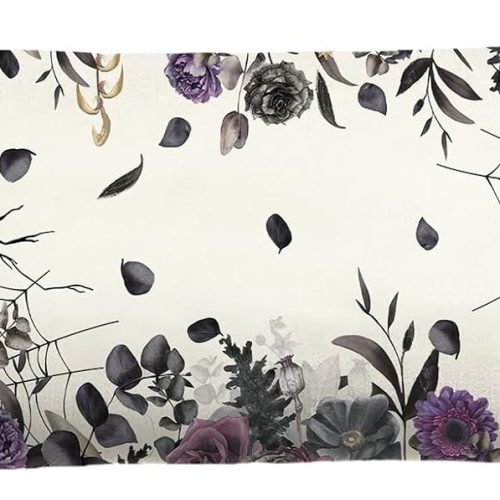 Baccessor Purple Skull Halloween Pillow Cover 14x36 Inch