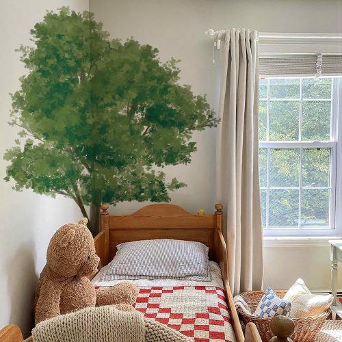 WF10040MAX_1 7.4 Ft x 5.9 Ft Maple Tree Wall Decals, Extra Large for Kids Room
