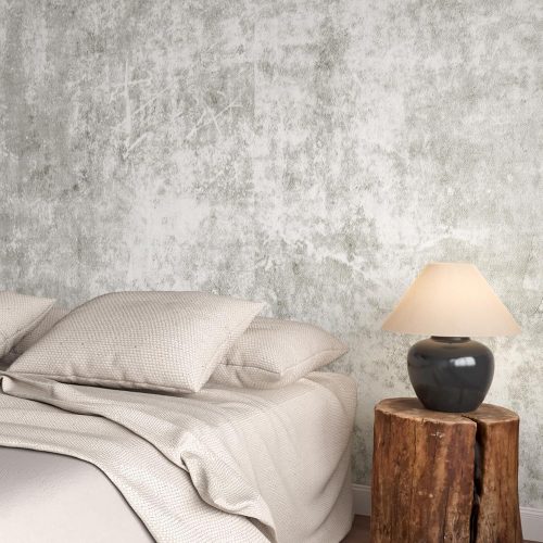 Livelynine Limewash Concrete Wallpaper Peel and Stick Cement Wall Paper for Bedroom Dorm Room Light Grey Vinyl Wrap Concrete Contact Paper for Kitchen Countertops Waterproof Durable 15.8x78.8 Inch