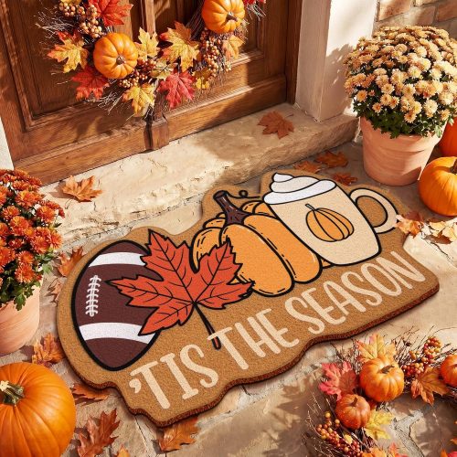 Jenaai Fall Outdoor Doormat 16x29, Coir Non Slip Mat for Entryway Porch