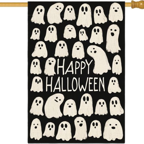 AVOIN colorlife Ghosts Halloween for Outside House Flag 28x40 Inch