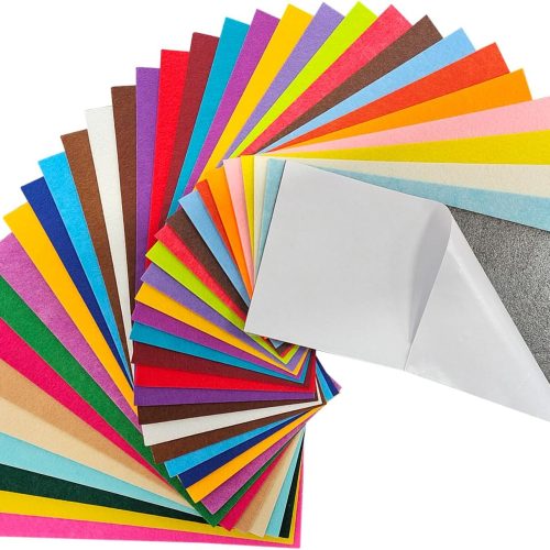 Jtnohx Self Adhesive Felt Sheets Adhesive Backed Felt Fabric Stiff Sheets