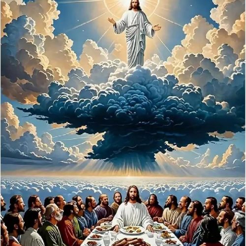 JFYHAB Jesus Christ Prayer Diamond Art Kits for Adults,The Last Supper 5D Diamond Painting Kits for Beginner,DIY Round Full Drill Diamond Dots Paintings Picture Gem Art&Crafts Home Decor 12x16inch