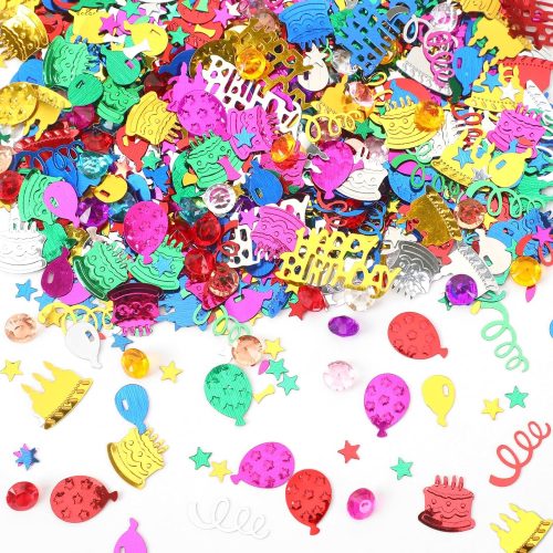 MARFOREVER Happy Birthday Glitter Confetti Party Table Decorations