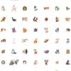 100Pcs Woodland Animal Stickers, Forest Animal Stickers for Water Bottle & Laptop - Woodland Party Supplies & Decorations, Gifts for Women & Men