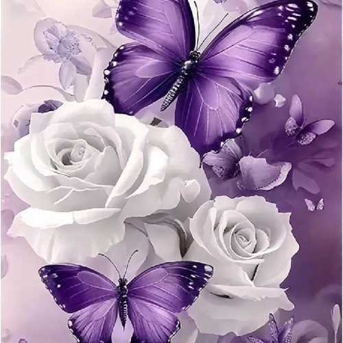 Diamond Art Kits for Adults,5D Butterfly Diamond Painting Kits 12X16 Inch