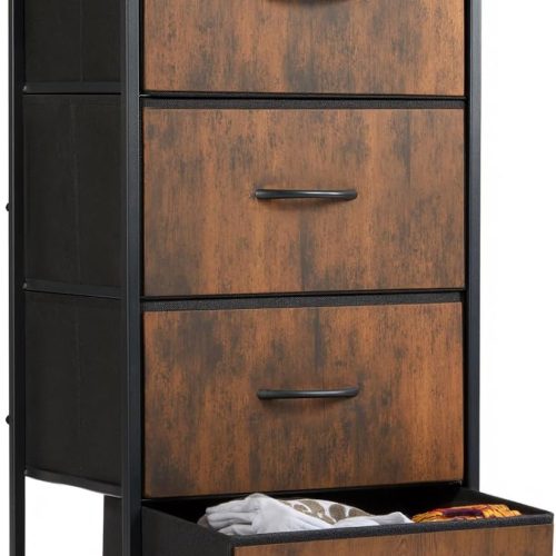 Sweetcrispy Dresser for Bedroom, 4 Drawer Storage Organizer for Closet