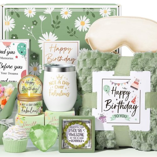 Birthday Gifts Basket for Women Mom Sister Her, Happy Birthday Spa Gift Box