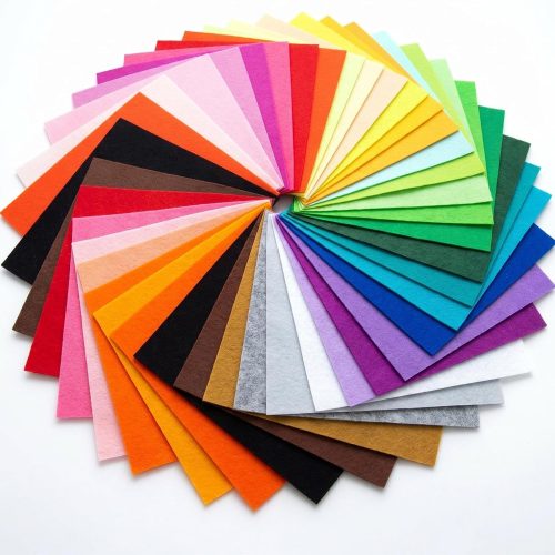 40 Pcs 6x6 Inch Colorful Craft Felt Sheets, Soft Thin Felt Fabric Squares for DIY Projects, Sewing Art Supplies, Multipurpose Felt for Crafts