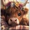 Cow Diamond Painting Kits for Adults, Highlandcow Diamond Art for Adult
