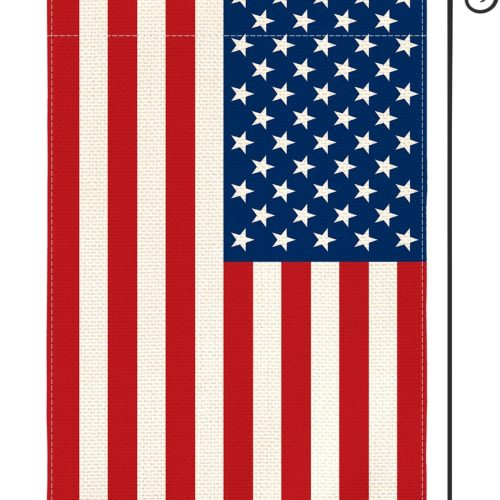 CT0524-FAB-23GT_1 AVOIN colorlife American Flag Patriotic Garden Flag 12x18 Inch