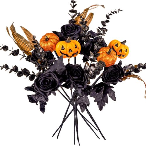 Anna's Whimsy 10PCS Artificial Flowers Bouquets, Artificial Silk Flowers Bouquets, Home Table Decorations,Artificial Plants Indoor,Wedding Centerpieces Bouquet Flowers Arrangement Decorations