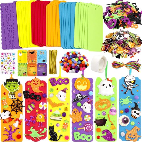 Fancy Land 36 Sets Halloween Crafts for Kids Foam Bookmarks Craft Kit