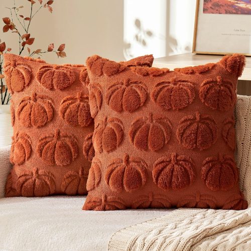 CT0819ZRA09GT_1 MIULEE Fall Pillow Covers Pumpkin Fall Decor 20x20 Rust