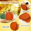 3 Pcs Fall Pumpkin Decor, 3D Wooden Pumpkin Tabletop Decor