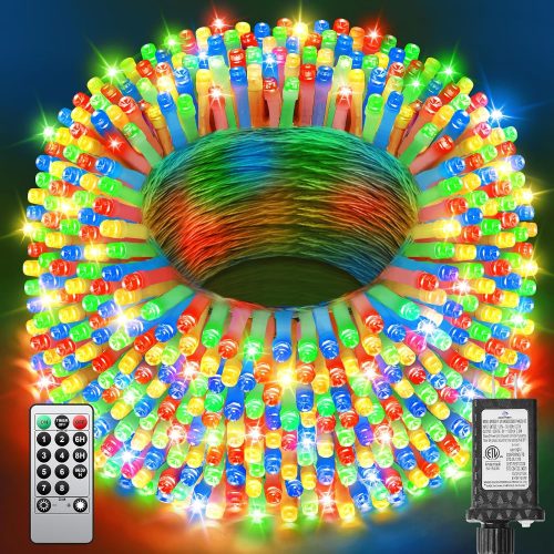 CT3EZ114CT_1 355FT Multicolor Christmas Lights Outdoor,900 LED Extra Long String Lights Waterproof Timer & Memory 8 Modes Dimmable Plug in Fairy Lights for Tree Patry Holiday Indoor Decorations