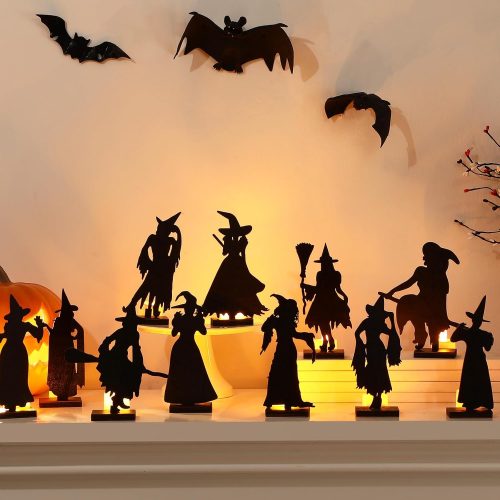 Colingmill 15 Pcs Halloween Witch Decor Halloween Tabletop Decoration
