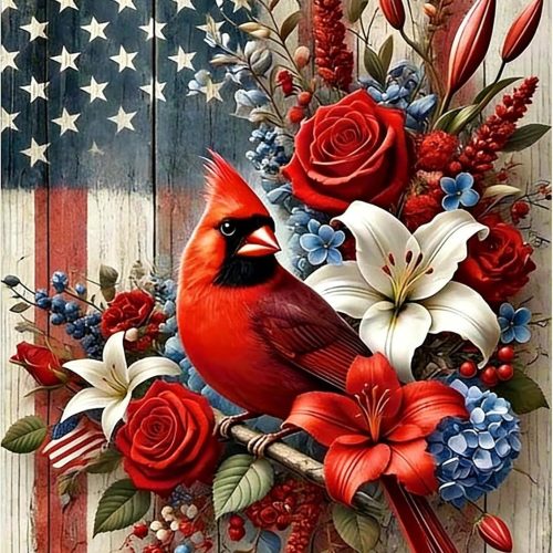 Lophomie Cardinal Diamond Art Kits for Adults, 5D Diamond Painting Kits