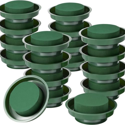 Maitys 8 Pieces Floral Foam with Bowl 4.7" Green DIY Flower Arrangement