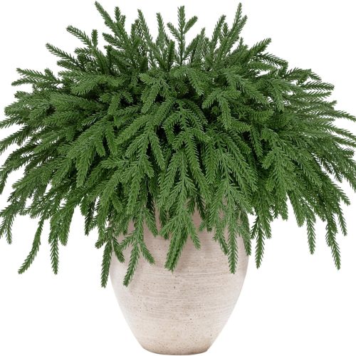 CT7820CT_1 12 Pcs 18" Real Touch Norfolk Pine Christmas Stems
