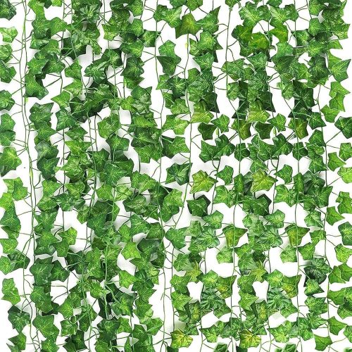 CEWOR 14pcs 98 Feet Fake Vines for Room Decor Artificial Vines Ivy Leaves Hanging Greenery Garlands for Home Bedroom Wall Wedding