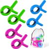 Beach Towel Clips for Beach Chairs Cruise, Strong Grip Clothes Pins Non-Slip Pool Chair Clips, Quilt Drying Clip for Laundry Towel Clothes Blankets Set of 6, with Drawstring Bag(3 Colors)