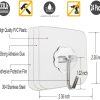 24 Pack Adhesive Wall Hooks Clear 33LB Heavy Duty Sticky Hooks