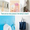 24 Pack Adhesive Wall Hooks Clear 33LB Heavy Duty Sticky Hooks
