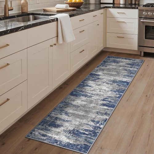GENIMO Kitchen Runner Rugs 20"X70", Washable Non Slip Mats for Floor,Blue