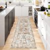 Pauwer Hallway Runner Rug 2x6, Washable Kitchen Runner, Vintage Cream Tan