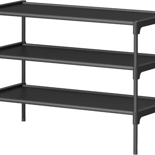 CTMCE01982CT_1 SONGMICS 3-Tier Shoe Rack, Space-Saving, Shoe Storage Organizer