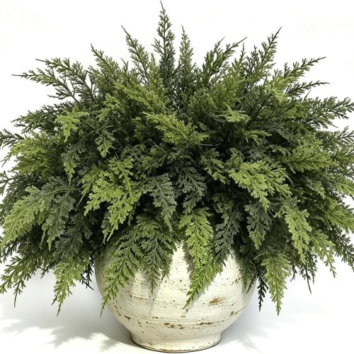 CTMCE02682CT_1 24 Pcs, Cedar Branches, Faux Cedar Stems, Lifelike Christmas Greenery